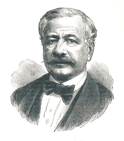 Ferdinand de Lesseps, fransk diplomat og senere utvikler av Suez-kanalen, 1893. av Unbekannt