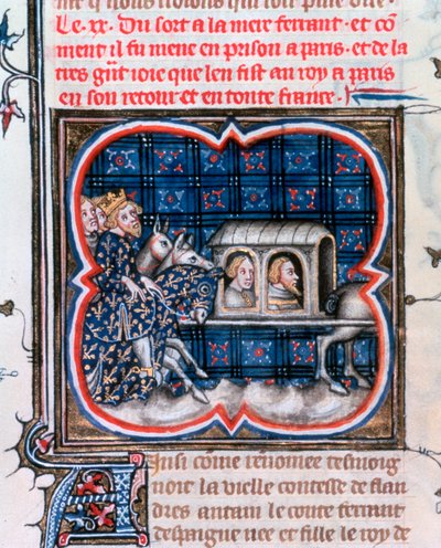 Fernando av Portugal tatt til fange, c1212, 1375-1379 av Unbekannt