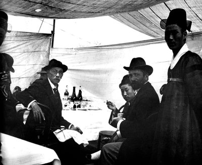 Festival til ære for keiseren av Japan, Korea, 1900 av Unbekannt