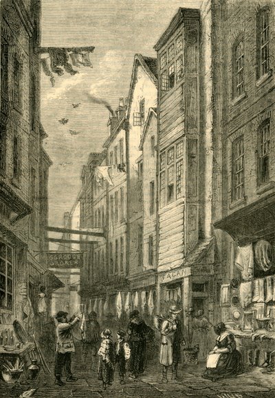 Field Lane ca 1840, c1872. av Unbekannt