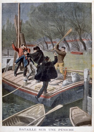 Kjemp på en lekter, 1902 av Unbekannt