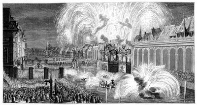 Fyrverkeri, Strasbourg, 1744, 1885 av Unbekannt