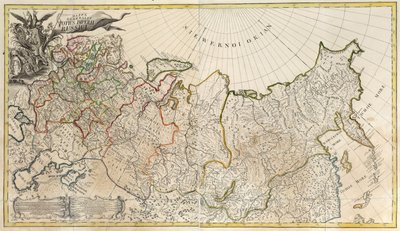 Første generelle kart over det russiske imperiet, 1745 av Unbekannt