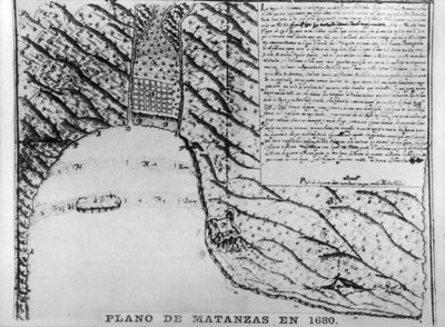 Første tegninger av Matanzas, 1680, 1920-tallet av Unbekannt