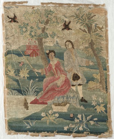 Fishing Lady, 1700-tallet. av Unbekannt