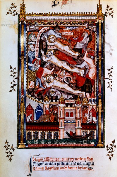 Flagelering av St Denis, St Rustic og St Eleutherius, 1317 av Unbekannt