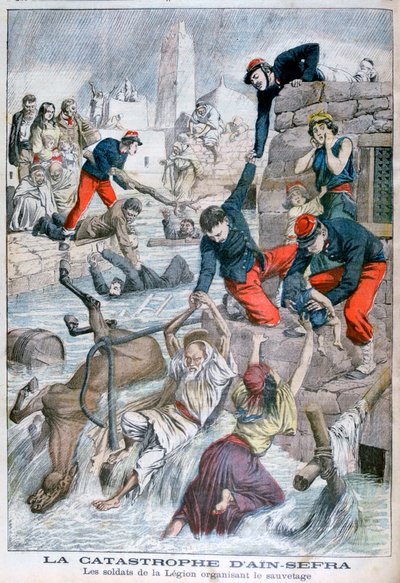 Flom ved Ain Sefra, Algerie, 1904 av Unbekannt
