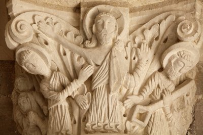 Fleury klosterbasilika veranda hovedstad Saint Benoit sur Loire Frankrike av Unbekannt