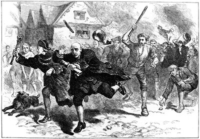 Flight of Thomas Hutchinson før opprørerne, Boston, Massachusetts, 1765 c1880 av Unbekannt