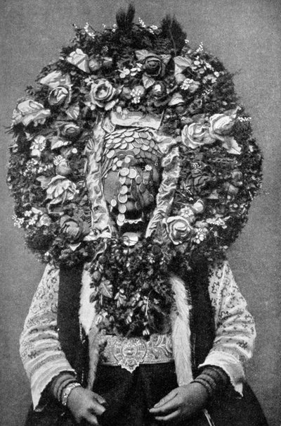 Blomstermaske av en bulgarsk brud, 1922 av Unbekannt