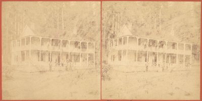 Flume House, Santa Cruz Mountains, 1860-tallet. av Unbekannt