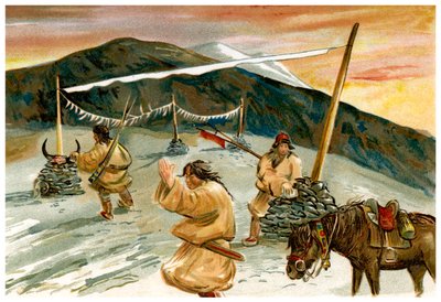 Flyvende bønner på Maium-passet, 1898 av Unbekannt