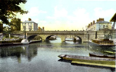 Folly Bridge, Oxford, 1900-tallet av Unbekannt