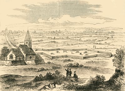 Festningsverk av Old St. Pancras, c1876. av Unbekannt
