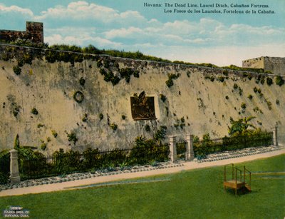 Foso de los Laureles og La Cabana festning, Havana, Cuba, c1920 av Unbekannt
