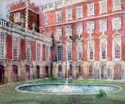 Fontene ved Hampton Court Palace av Unbekannt