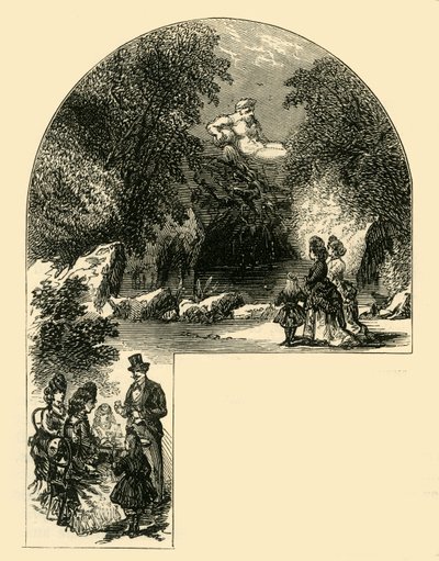 Fontene i Surrey Gardens, c1878. av Unbekannt