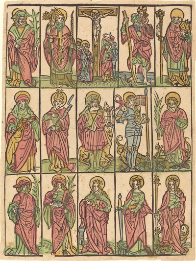 Fjorten hjelpehellige, ca. 1500. av Unbekannt