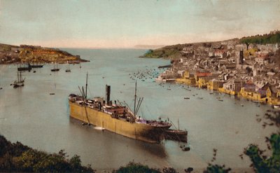Fowey fra Hall Walk, c1930 av Unbekannt