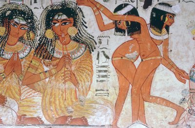 Fragment av veggmaleri fra graven til Nebamun, Theben, Egypt, 18. dynasti, c1350 f.Kr. av Unbekannt