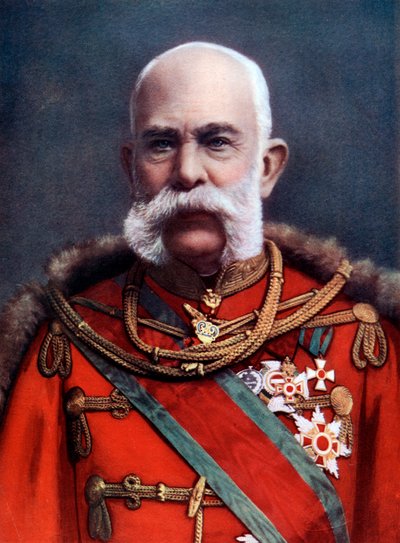 Francis Joseph I, keiser av Østerrike og konge av Ungarn, slutten av 1800-begynnelsen av 1900-tallet av Unbekannt