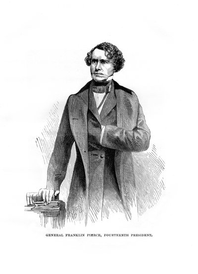 Franklin Pierce, president i USA, ca 1850-tallet av Unbekannt