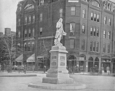 Franklin-statuen, Washington, D.C., c1897. av Unbekannt