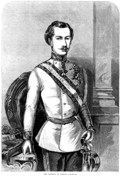 Franz Joseph I, keiser av Østerrike, 1859 av Unbekannt