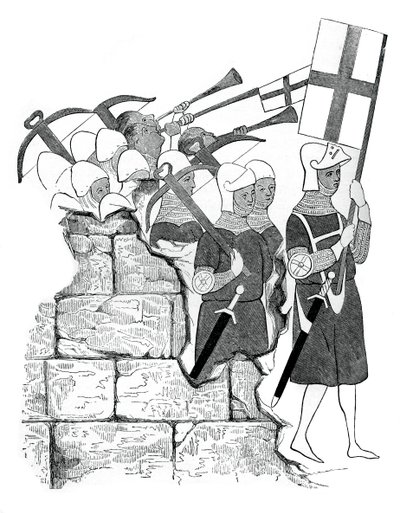 Fraternity of the Cross-bowmen, 1400-tallet, 1870 av Unbekannt