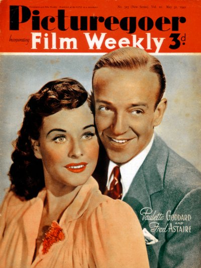 Fred Astaire 1899-1987 og Paulette Goddard 1910-1990, skuespillere, 1941 av Unbekannt