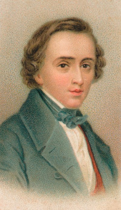 Frederic Francois Chopin 1810-1849, polsk komponist, 1911 av Unbekannt