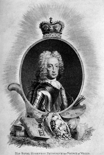 Frederick Louis 1707-1751, prins av Wales, 1700-tallet 1912 av Unbekannt