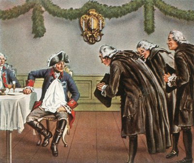 Fredrik den store og mennene fra Greiffenberg, 1784, 1936. av Unbekannt