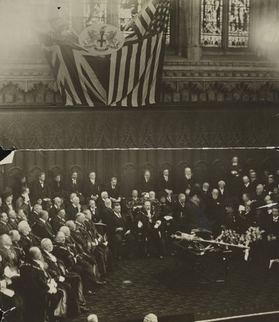 Freedom of the City of London tildelt Theodore Roosevelt i Guildhall, London av Unbekannt