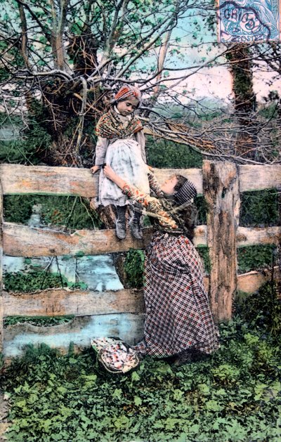 Fransk postkort, c1900 av Unbekannt