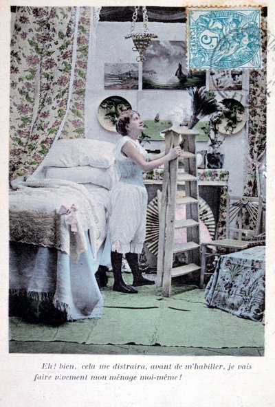 Fransk postkort, c1900 av Unbekannt