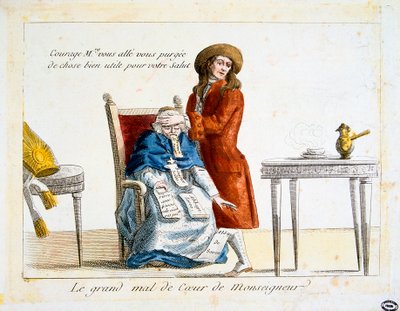 Den franske revolusjonen 1789: anti-klerikalisme av Unbekannt