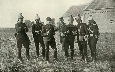 Franske stabsoffiserer i konsultasjon, 1914, 1919. av Unbekannt