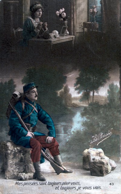 Fransk postkort fra første verdenskrig, 1914-1918 av Unbekannt