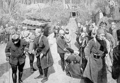 Franske kolonisoldater i Picardie, Frankrike, første verdenskrig, 1915 av Unbekannt