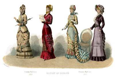 Fransk kostyme: Present Fashions, 1882 av Unbekannt