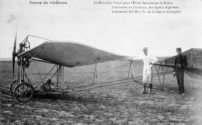 Fransk monoplan, Biskra, Algerie, c1911 av Unbekannt
