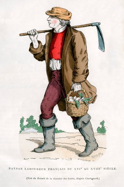 Fransk bondegårdsarbeider, 1500-tallet 1882-1884 av Unbekannt