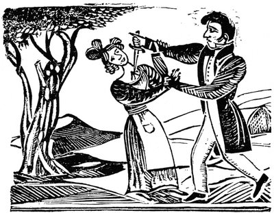 Fransk populær tresnitt brukt for å illustrere drap, c1840 1964. av Unbekannt