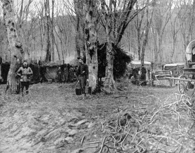 Fransk rasteplass og suppekjøkken bak linjene, første verdenskrig, 1915 av Unbekannt