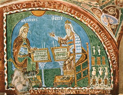 Fresco i krypten til katedralen, Anagni, Italia, 1928. av Unbekannt