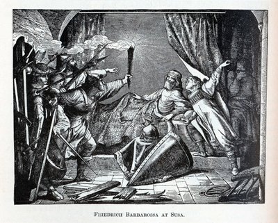 Friedrich Barbarossa i Susa, 1882 av Unbekannt