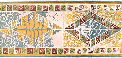 Frise i kirken i Saint-Pierre-de-Clages, Sveits, 1928. av Unbekannt