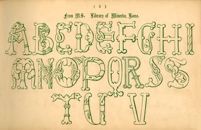 Fra MS. Biblioteket i Minerva, Roma, 1862. av Unbekannt