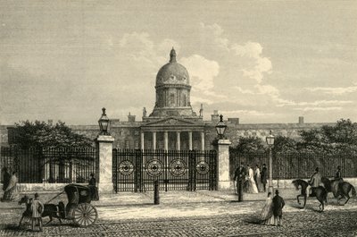 Forfra av Bethlehem sykehus, c1876. av Unbekannt